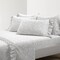Soft Fabric 6-Piece Ruffle Floral Bedding Sheet Set Polyester